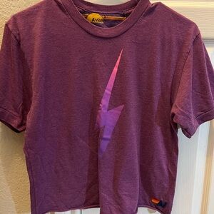 Aviator Nation Purple Lightning Tee